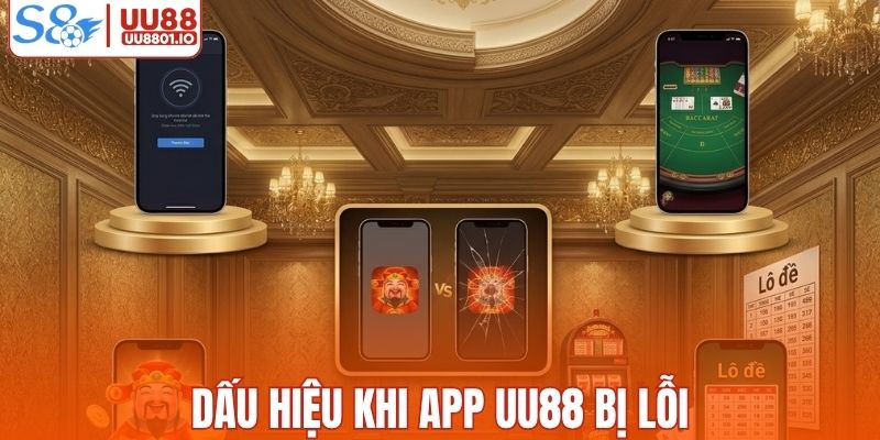 Dấu hiệu bất thường khi app UU88 bị lỗi