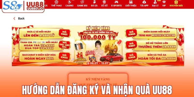 Hướng dẫn đăng ký và nhận quà thành công