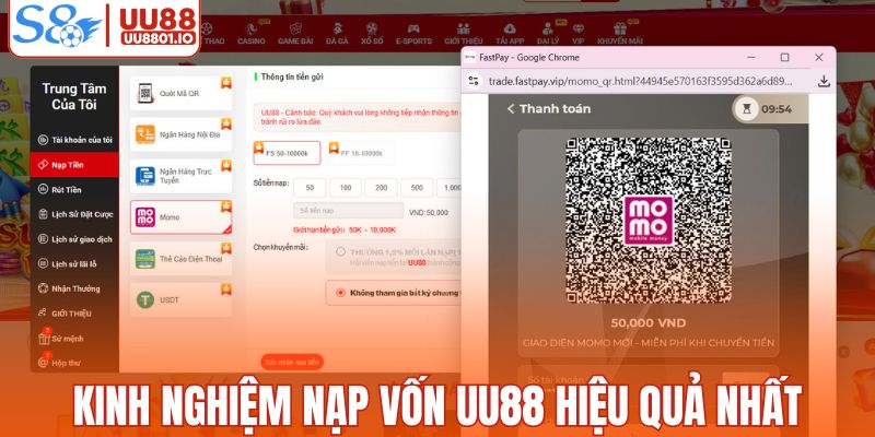 Kinh nghiệm nạp vốn tại UU88 để hiệu quả tốt nhất