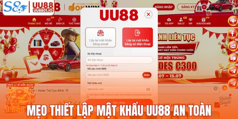 Mẹo thiết lập mật khẩu UU88 an toàn và khó đoán