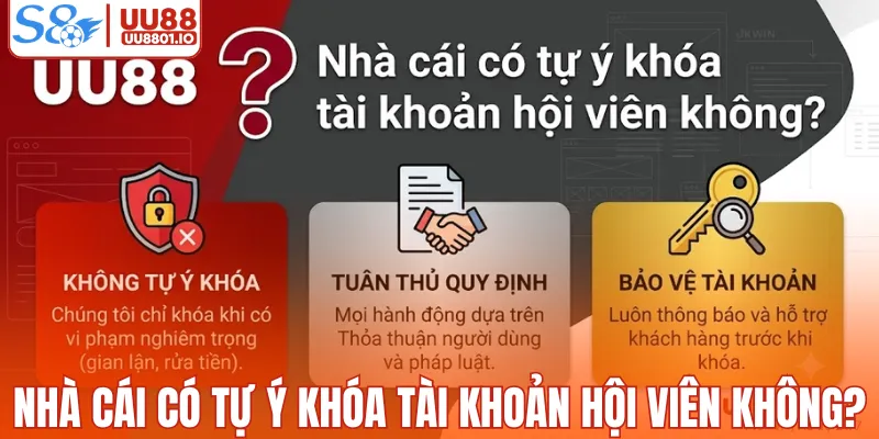 Nhà cái có tự ý khóa tài khoản hội viên không?