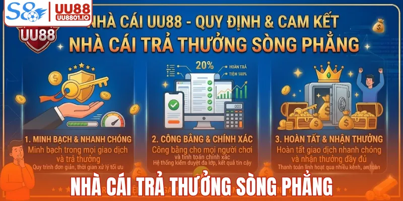 Nhà cái trả thưởng sòng phẳng