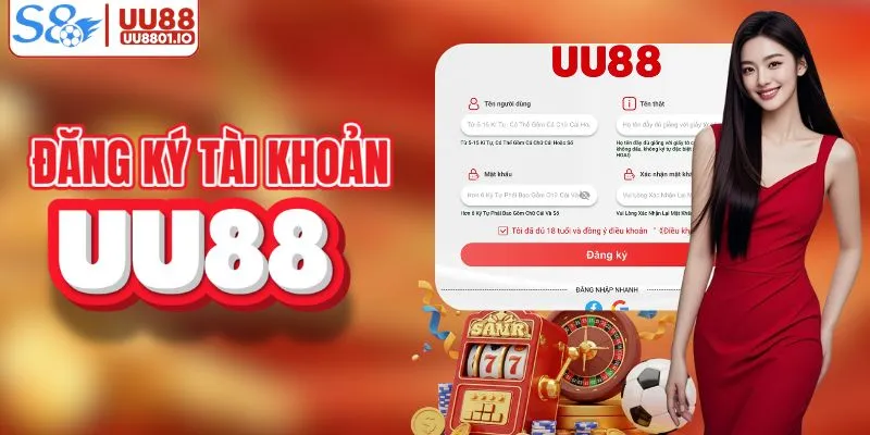 Quy trình tạo tài khoản UU88 chỉ vài phút