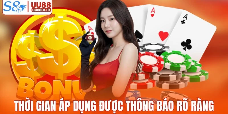 Thời gian áp dụng hoàn trả được thông báo rõ ràng