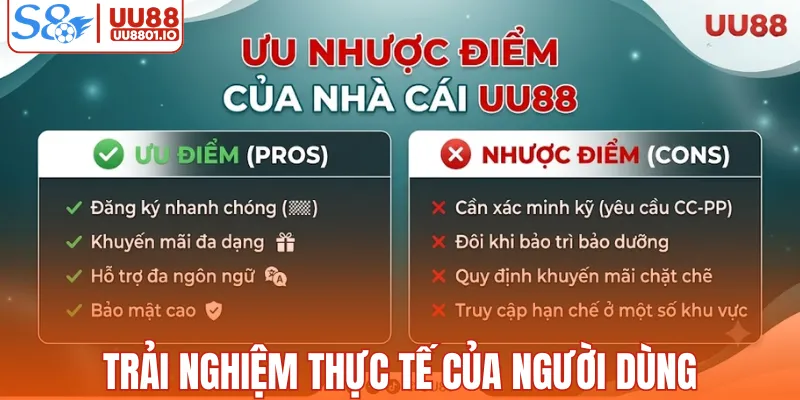 Trải nghiệm thực tế của người dùng